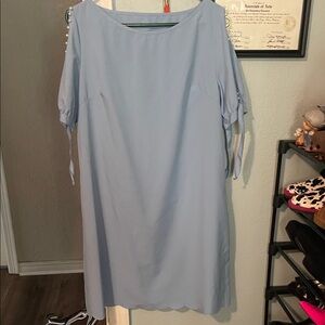 Elegant Blue Women's Dress